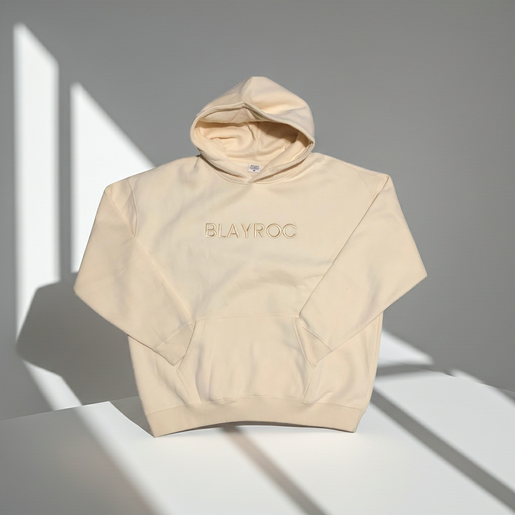 Blayroc Beige Oversized Hoodie