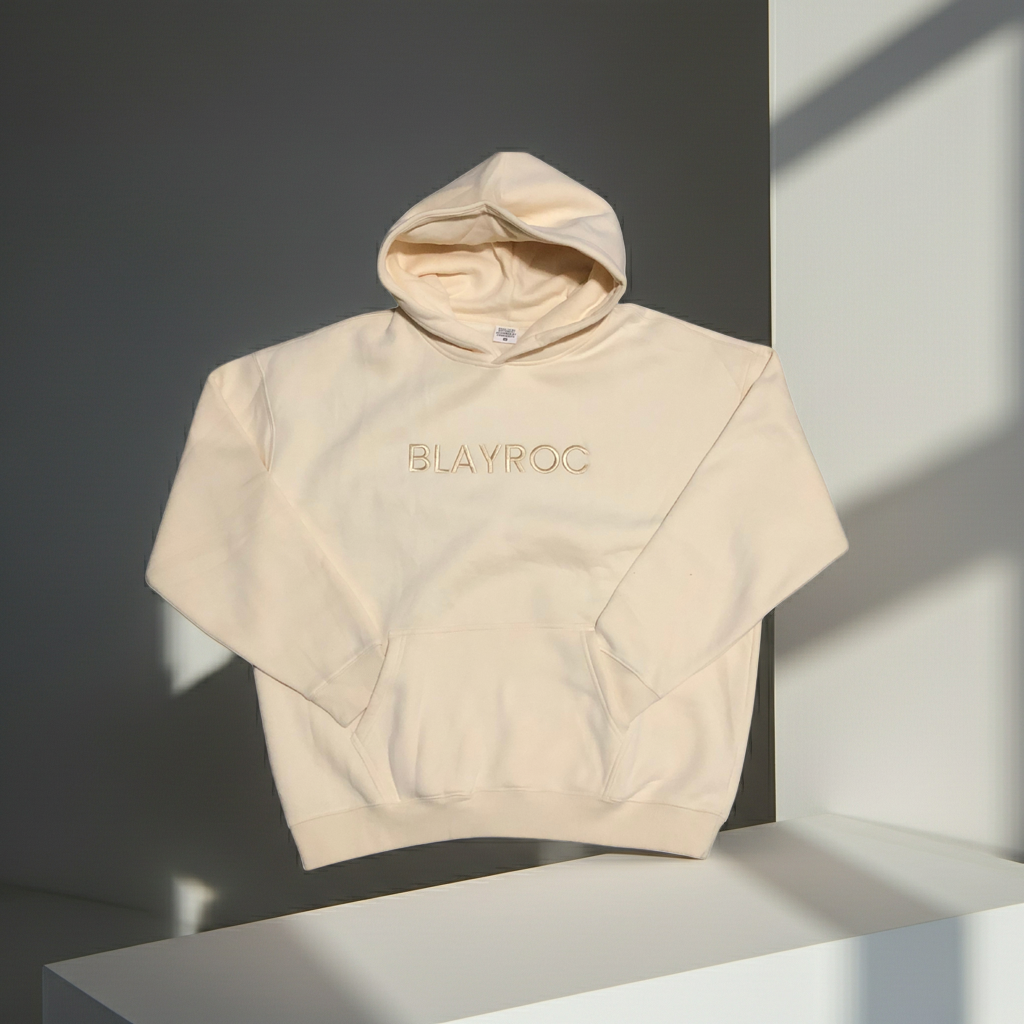 Blayroc Beige Oversized Hoodie
