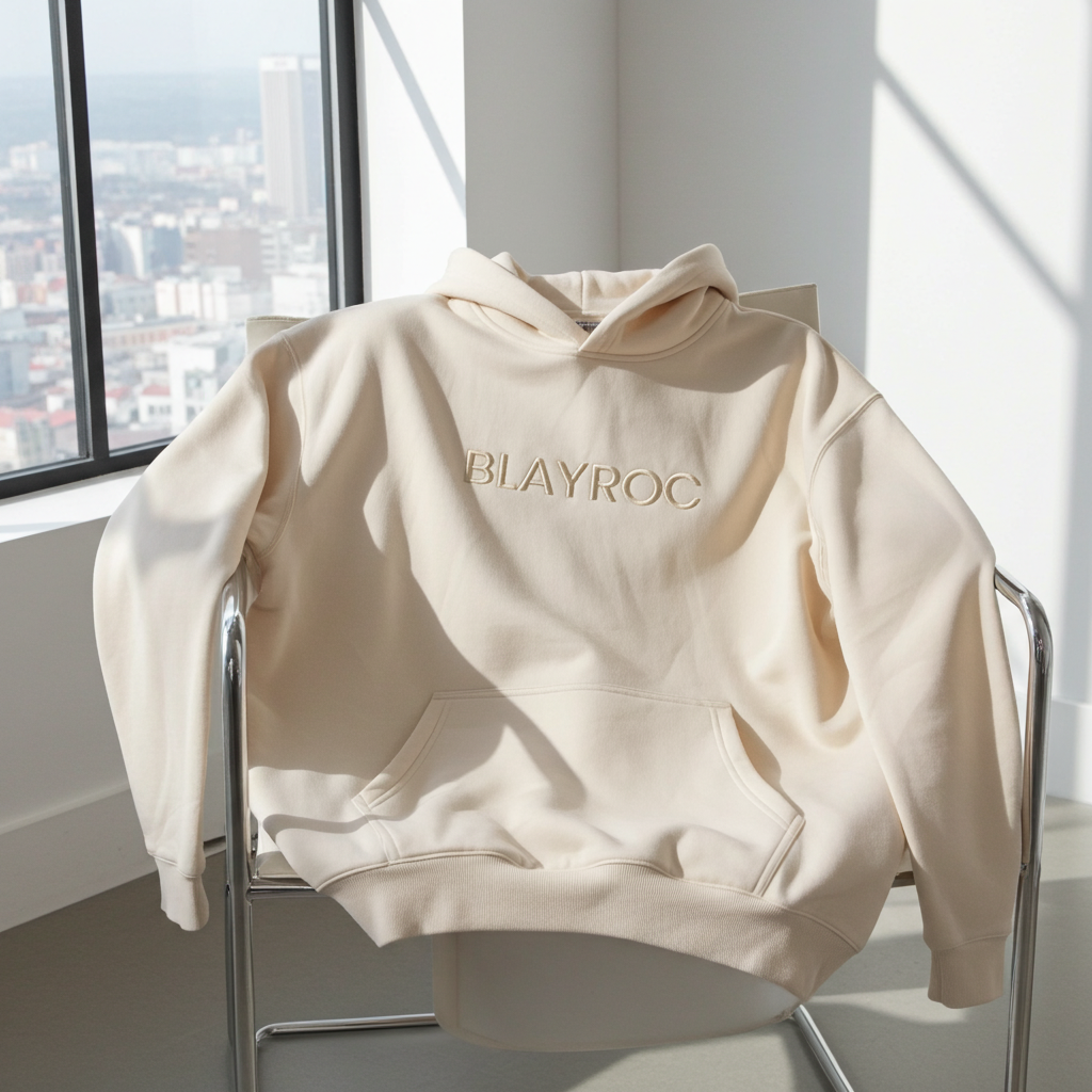 Blayroc Beige Oversized Hoodie