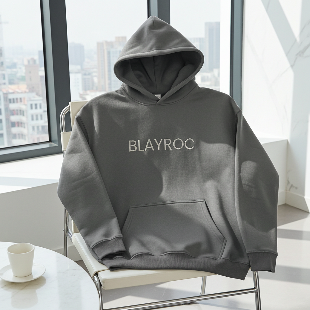 Blayroc Grey Oversized Hoodie